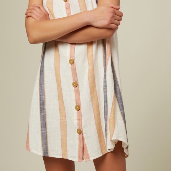 O’Neill Dray Stripe Button Dress - Picture 6 of 10